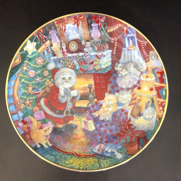 Perrrfect NIB 3 plate Bill Bell holiday set - Picture 7 of 11